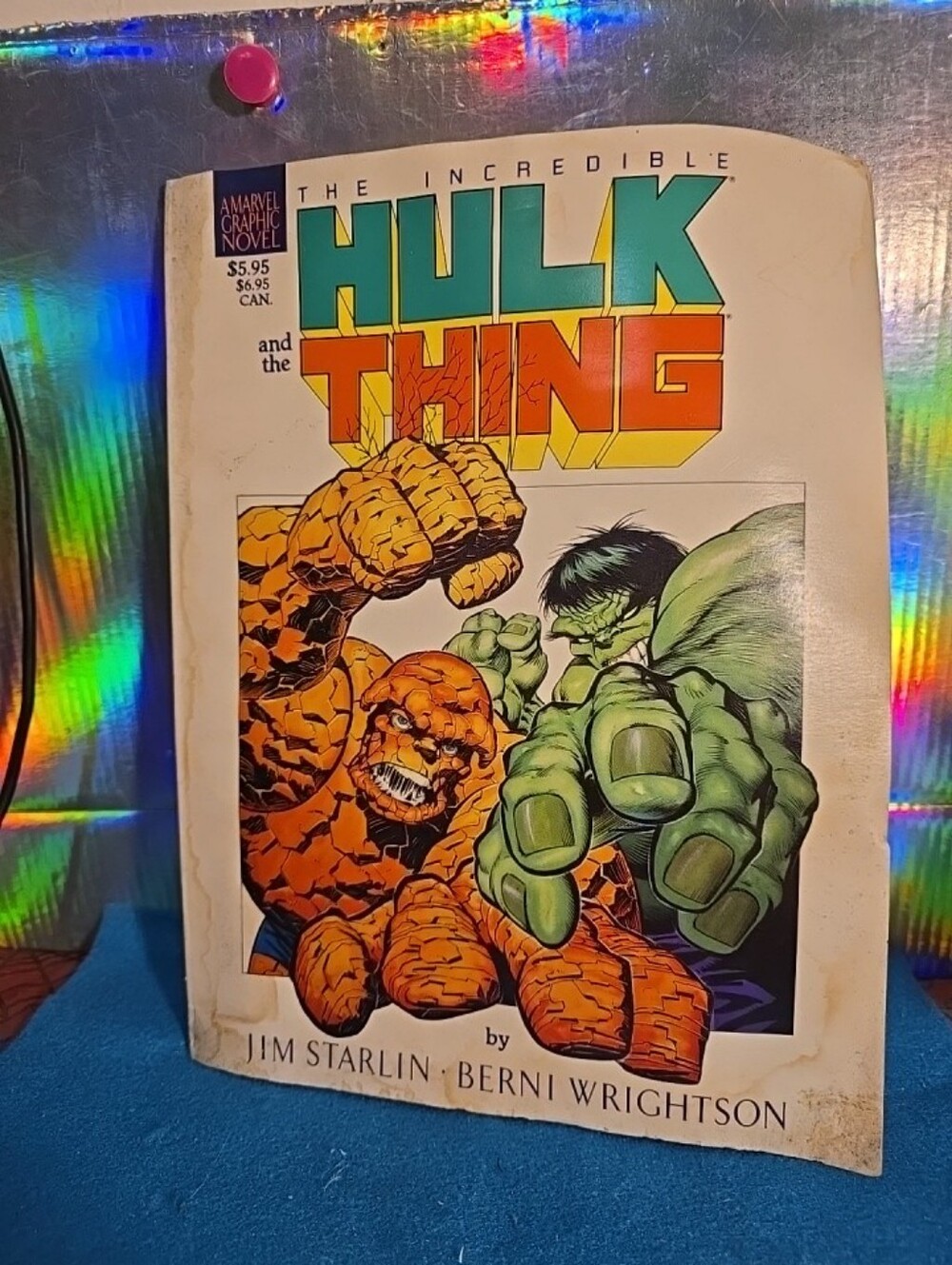 080726 Incredible Hulk and the Thing The Big Change Marvel Graphic Novel 1987 Wr